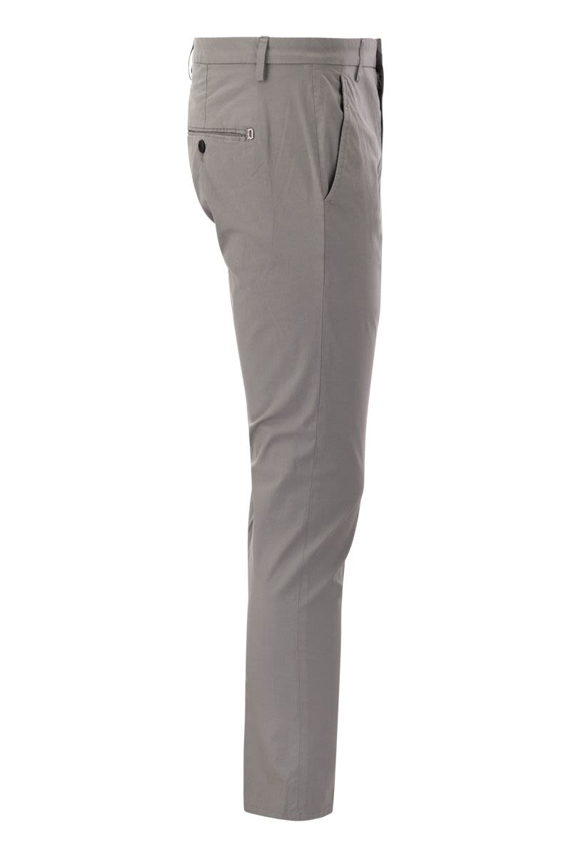 ALFREDO - Slim-fit cotton trousers