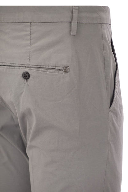 ALFREDO - Slim-fit cotton trousers