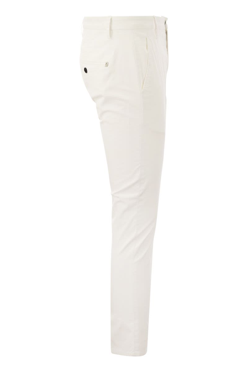 ALFREDO - Slim-fit cotton trousers