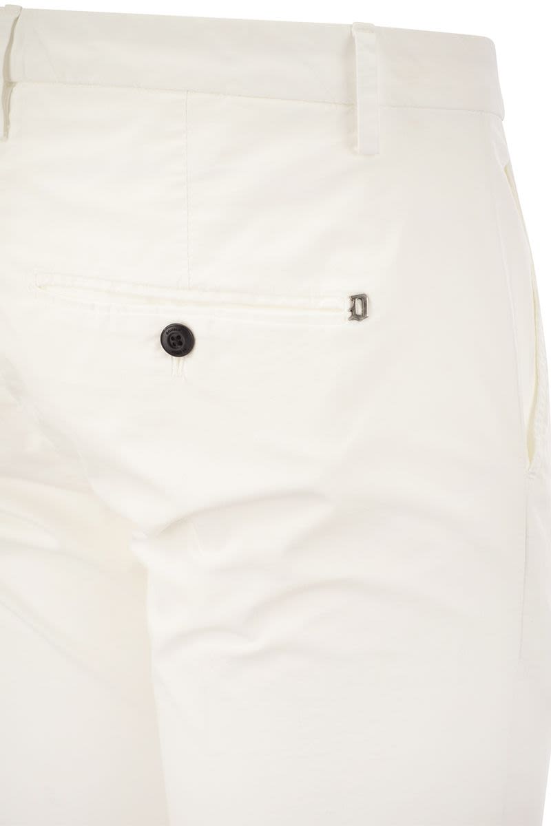 ALFREDO - Slim-fit cotton trousers