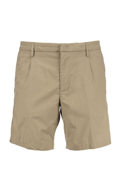 FERGUS - Cotton Blend Shorts - VOGUERINI