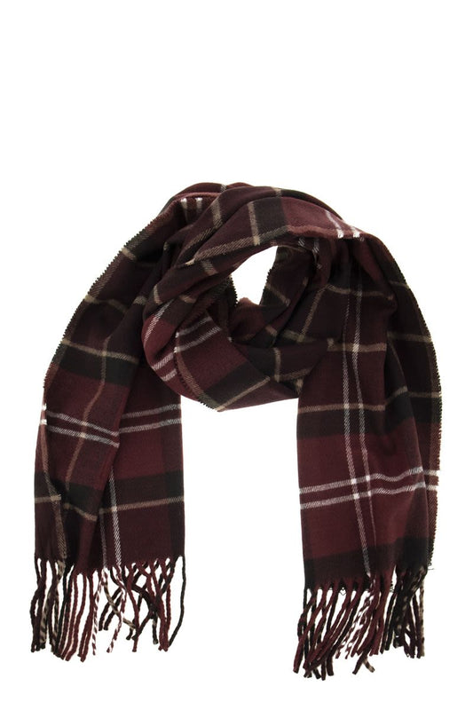 Scarf with tartan pattern - VOGUERINI