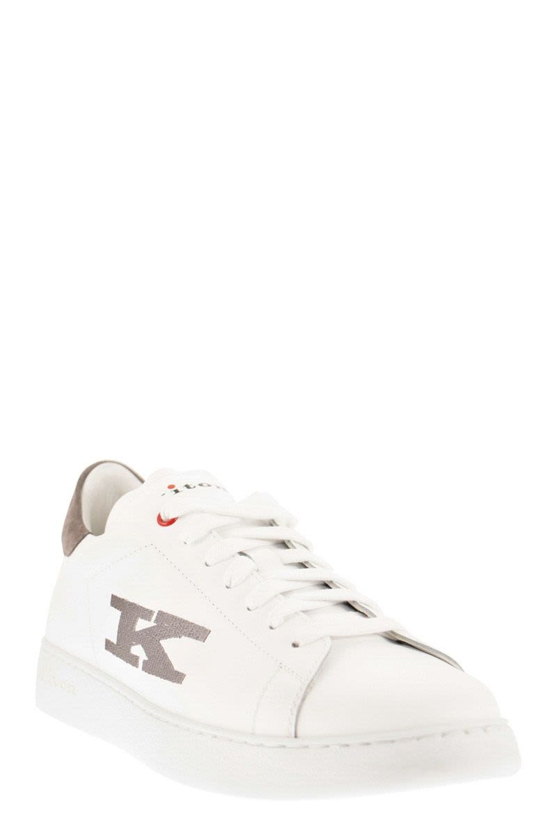 Leather Sneakers with Logo - VOGUERINI