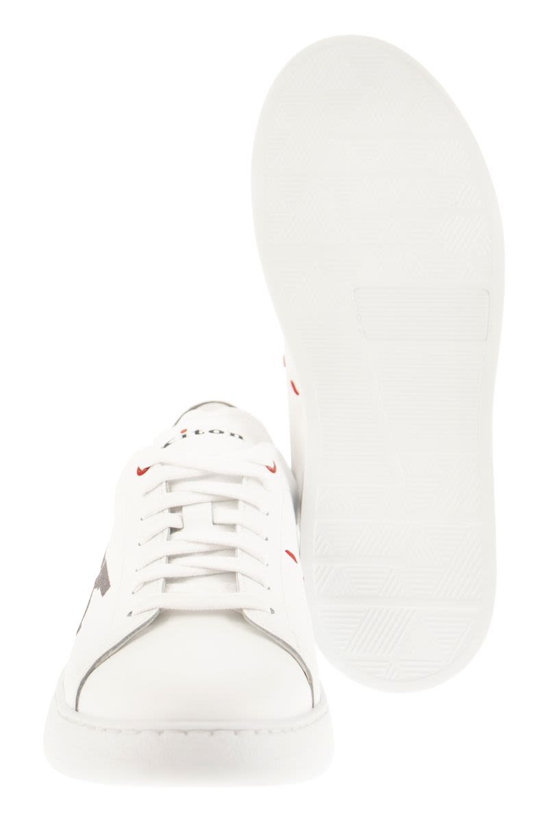 Leather Sneakers with Logo - VOGUERINI