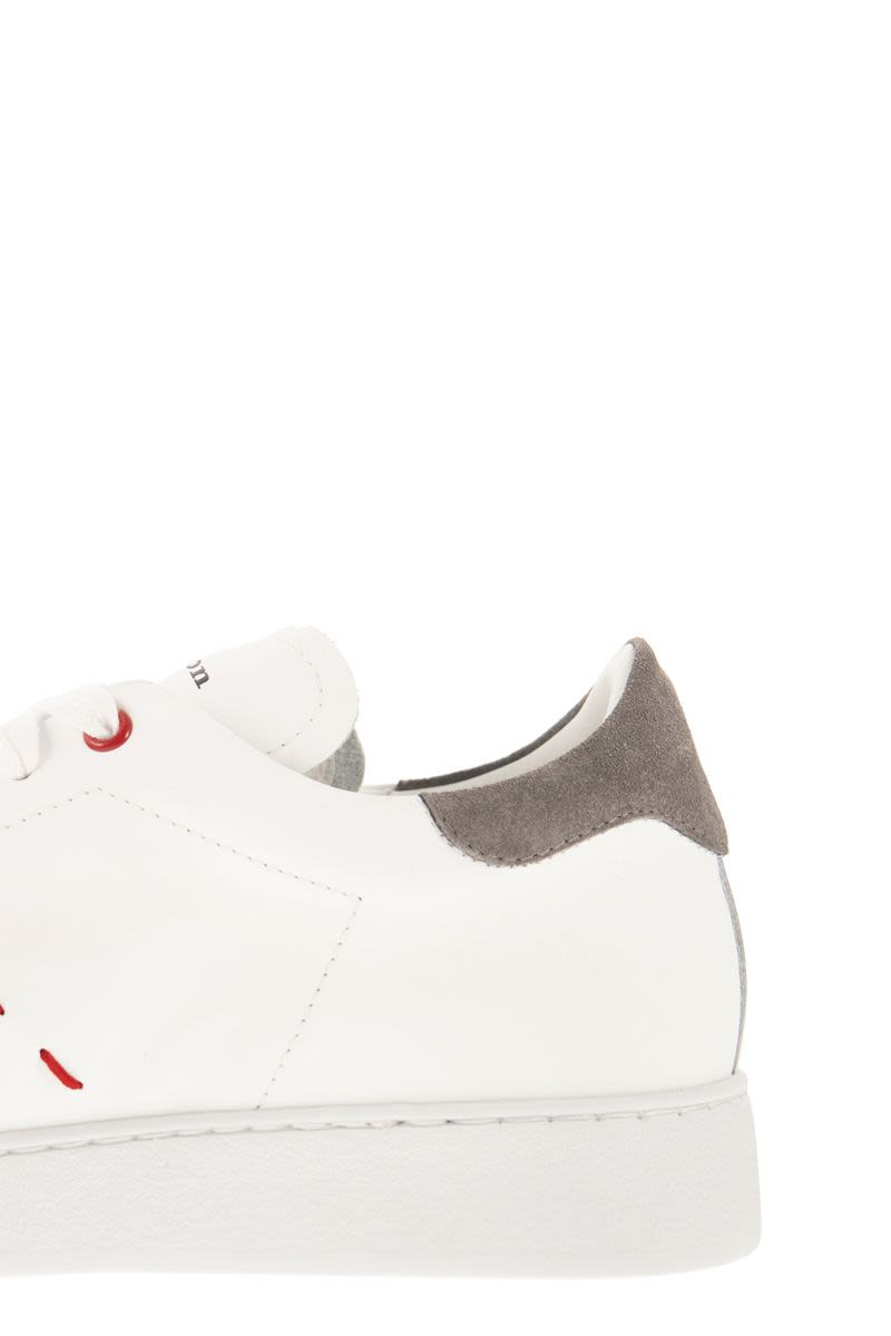 Leather Sneakers with Logo - VOGUERINI