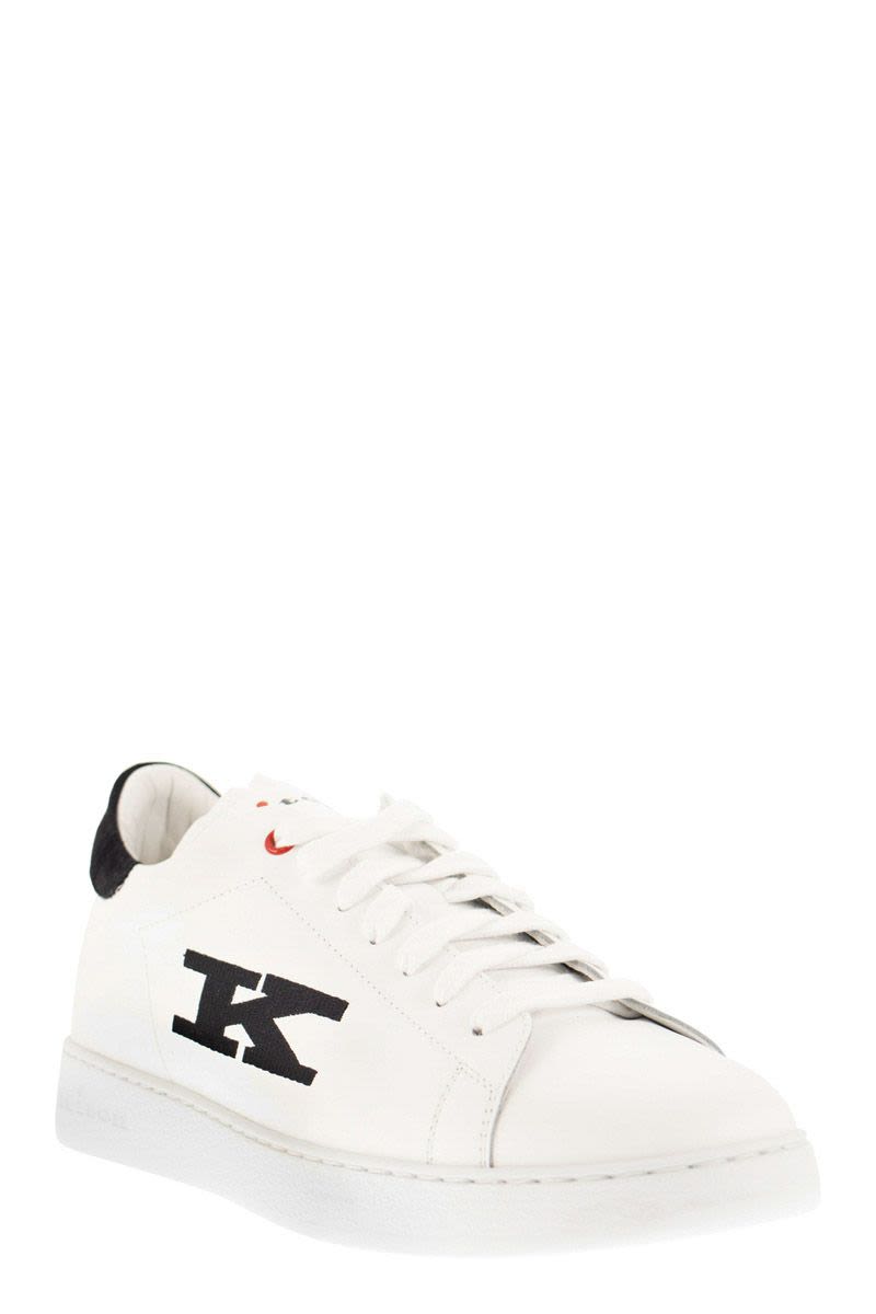 Leather Sneakers with Logo - VOGUERINI