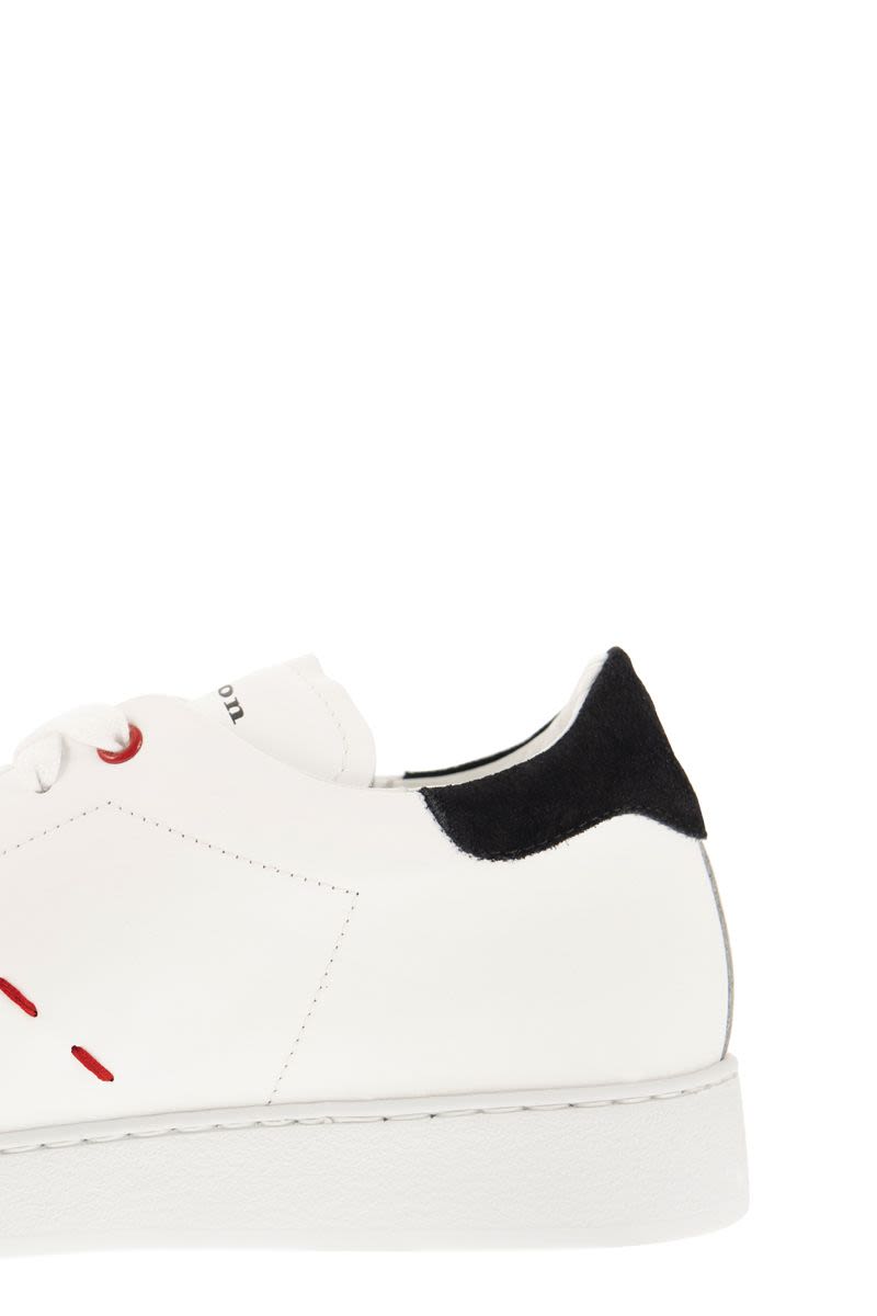 Leather Sneakers with Logo - VOGUERINI