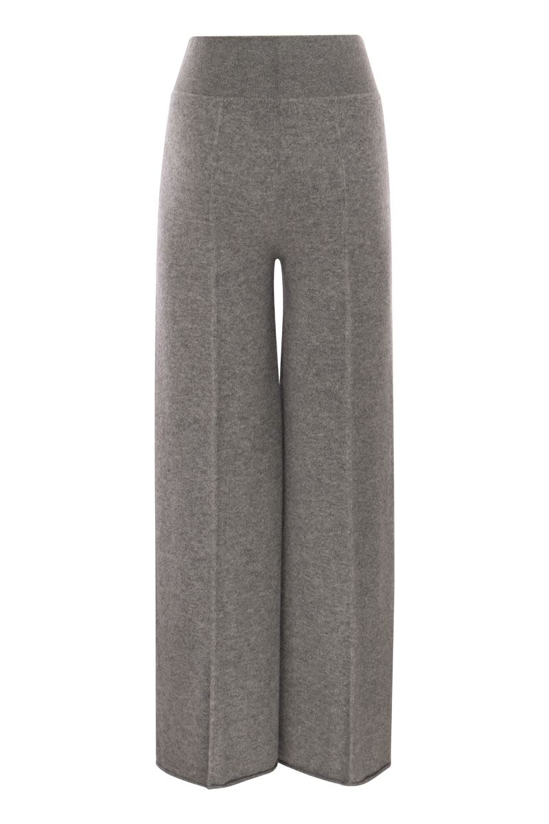 TWIST - Cashmere wide-leg trousers - VOGUERINI