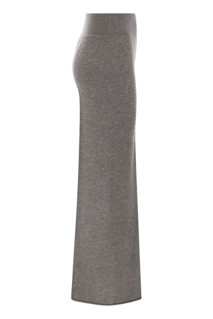 TWIST - Cashmere wide-leg trousers - VOGUERINI