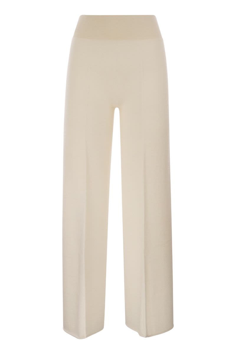 TWIST - Cashmere wide-leg trousers - VOGUERINI