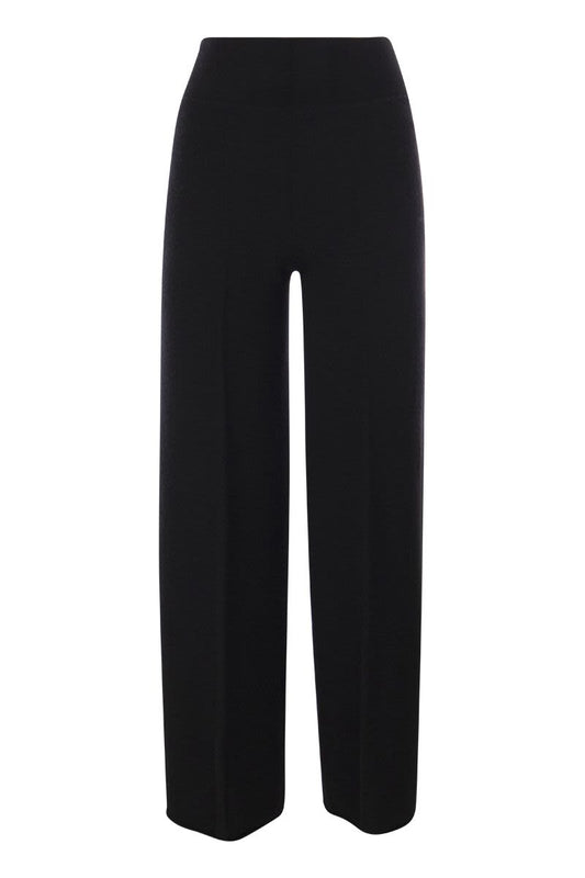 TWIST - Cashmere wide-leg trousers - VOGUERINI