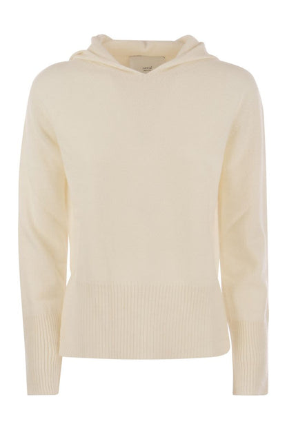 MARINA - Cashmere sweater with hood - VOGUERINI