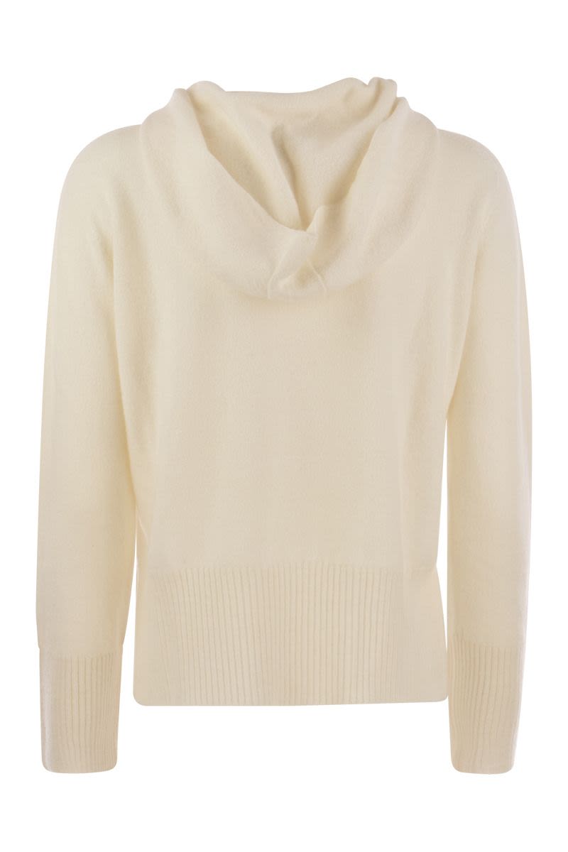 MARINA - Cashmere sweater with hood - VOGUERINI