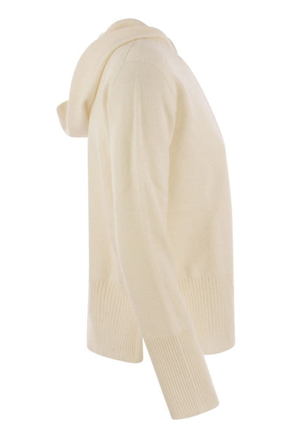 MARINA - Cashmere sweater with hood - VOGUERINI