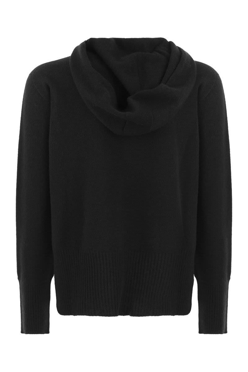 MARINA - Cashmere sweater with hood - VOGUERINI