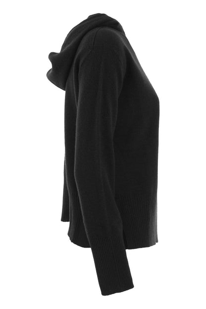 MARINA - Cashmere sweater with hood - VOGUERINI