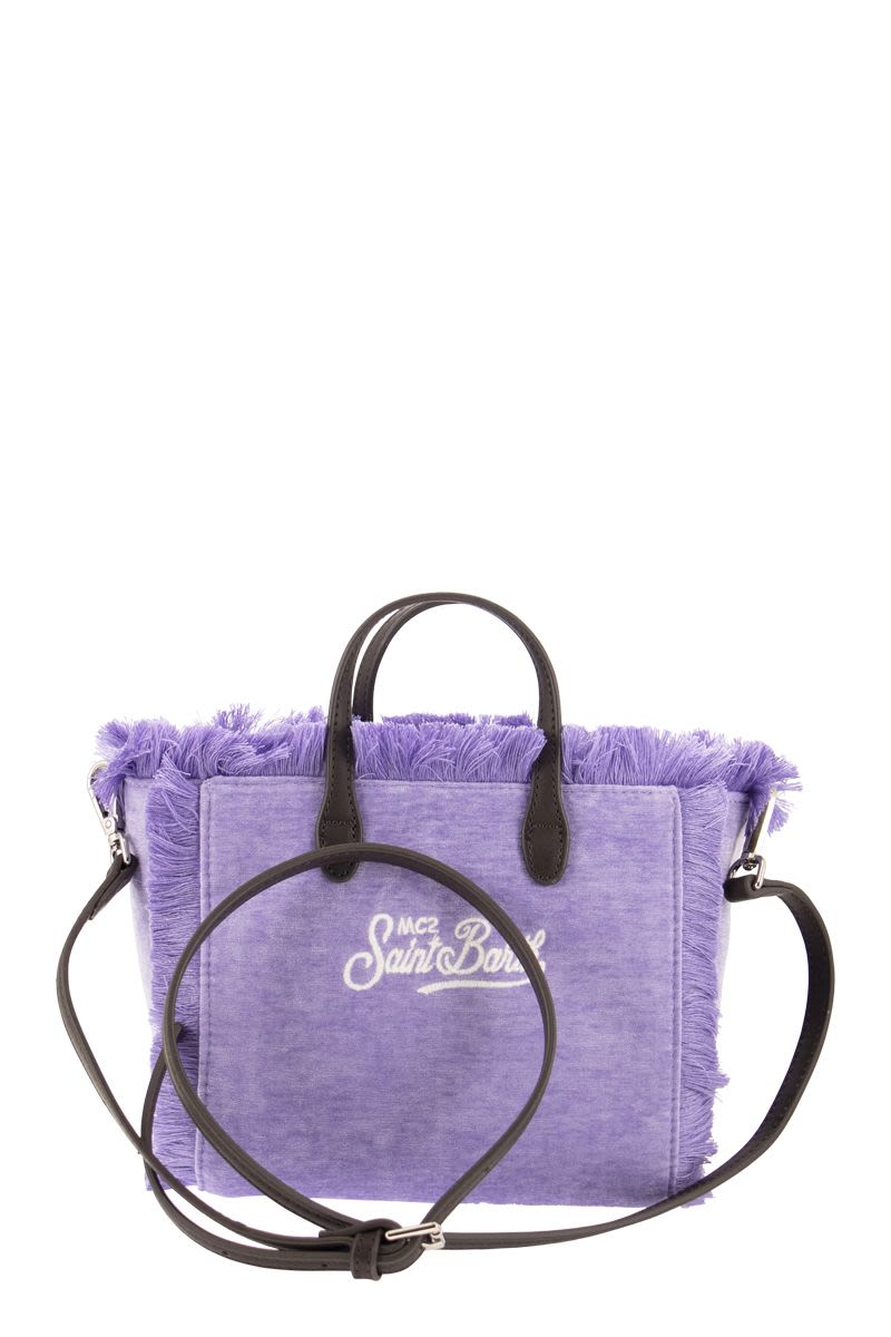 Mini Vanity Bag with Velvet Fringes - VOGUERINI