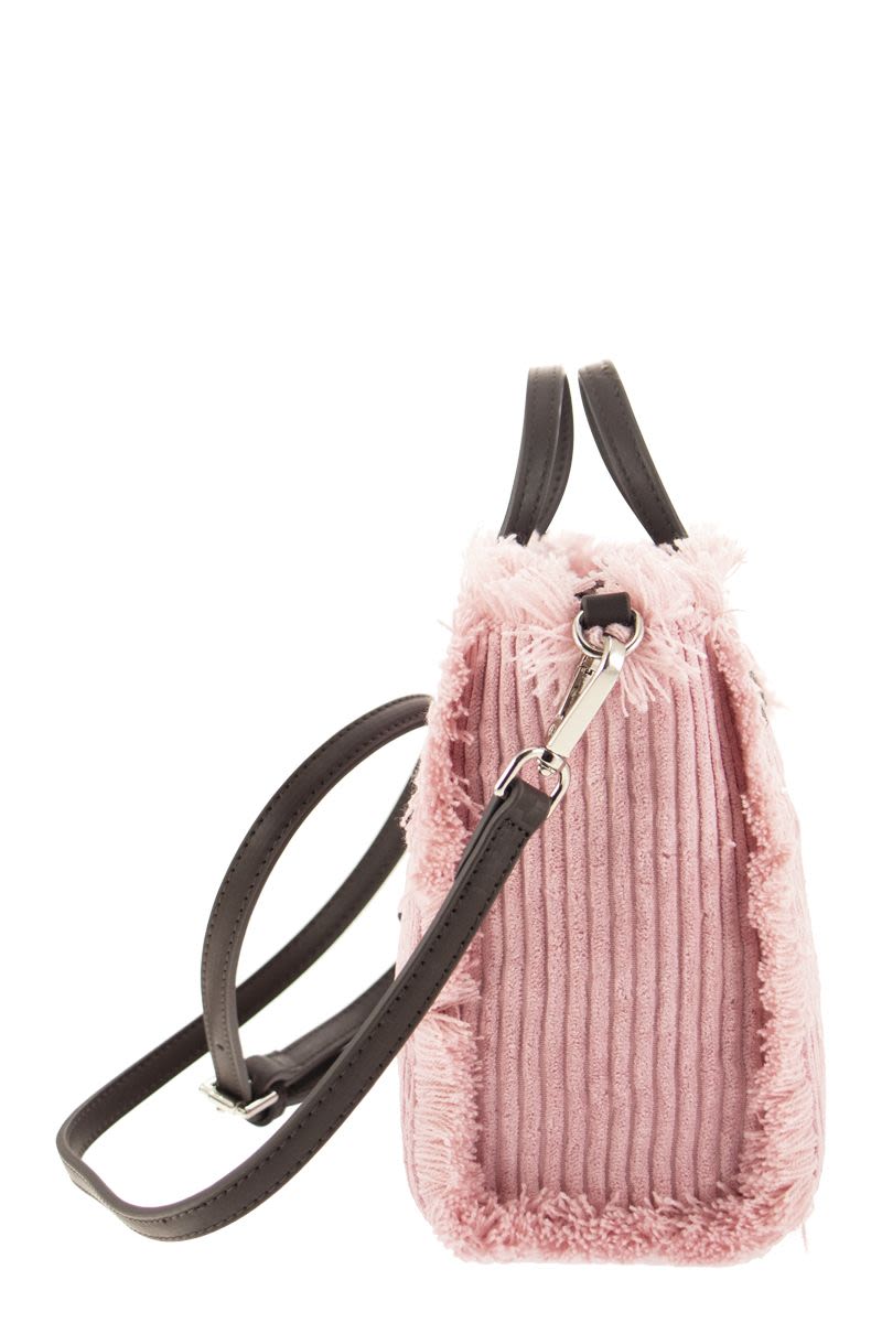 Mini Vanity Bag with Velvet Fringes - VOGUERINI