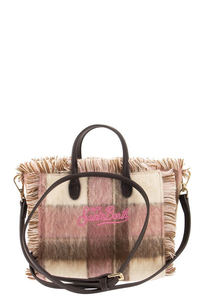 Mini Vanity bag with fringes and check pattern - VOGUERINI