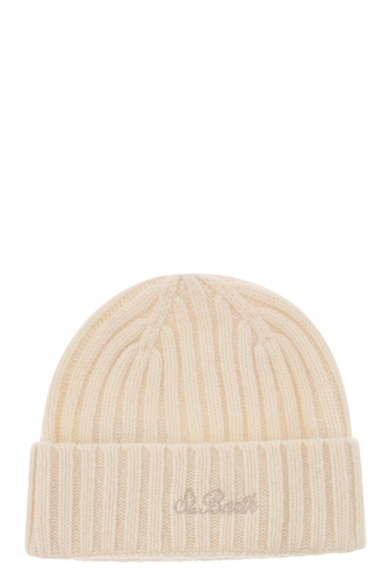 Wool hat with embroidery - VOGUERINI
