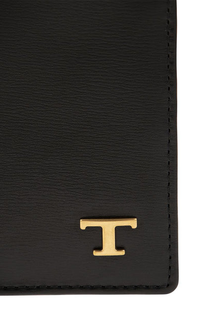 Leather wallet with logo - VOGUERINI