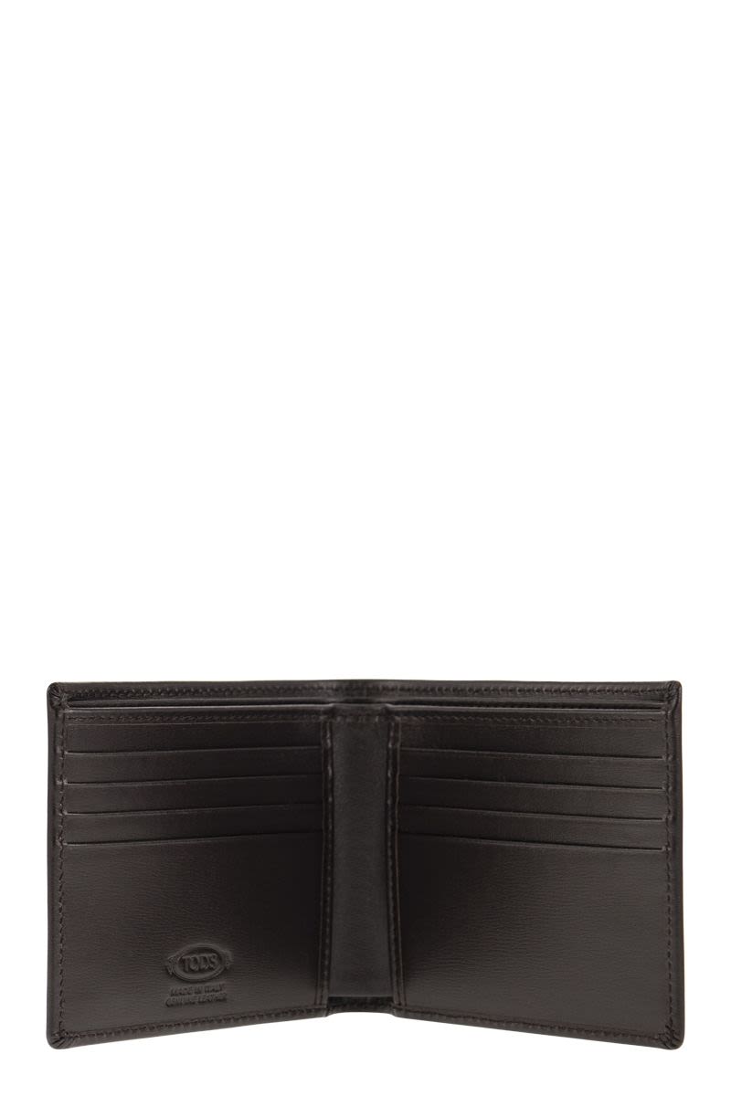 Leather wallet with logo - VOGUERINI