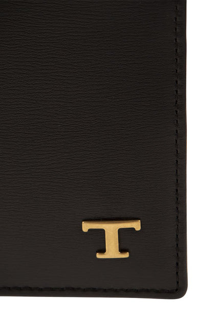 Leather wallet with logo - VOGUERINI