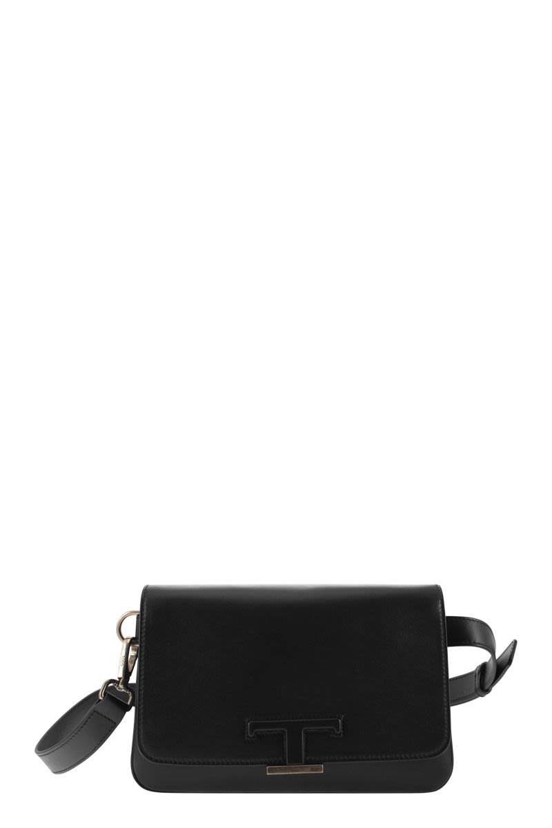 T Timeless Leather Mini Bum Bag - VOGUERINI