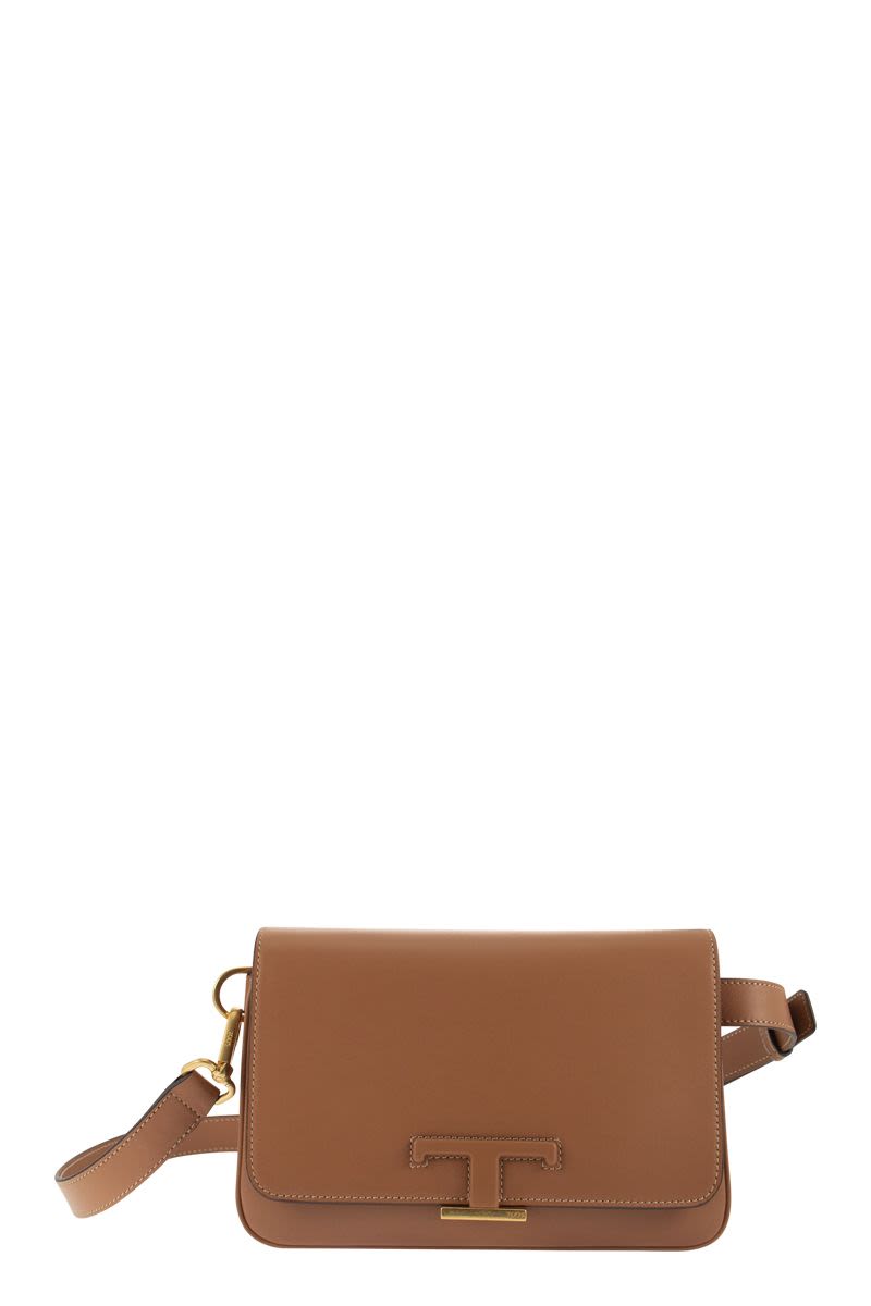 T Timeless Leather Mini Bum Bag - VOGUERINI