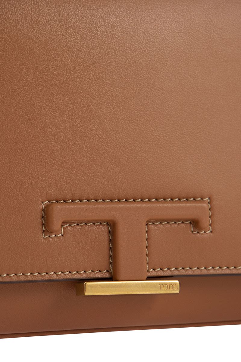 T Timeless Leather Mini Bum Bag - VOGUERINI