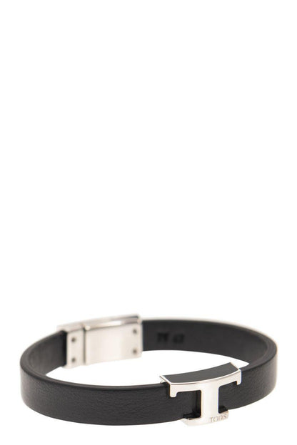 T Timeless Leather Bracelet - VOGUERINI