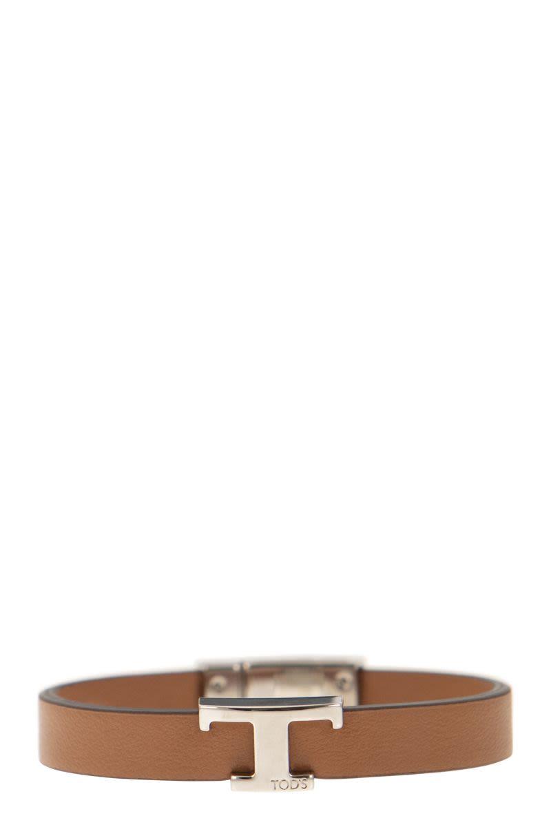 T Timeless Leather Bracelet - VOGUERINI