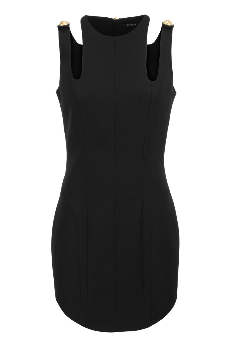 Sleeveless wool short Dress - VOGUERINI