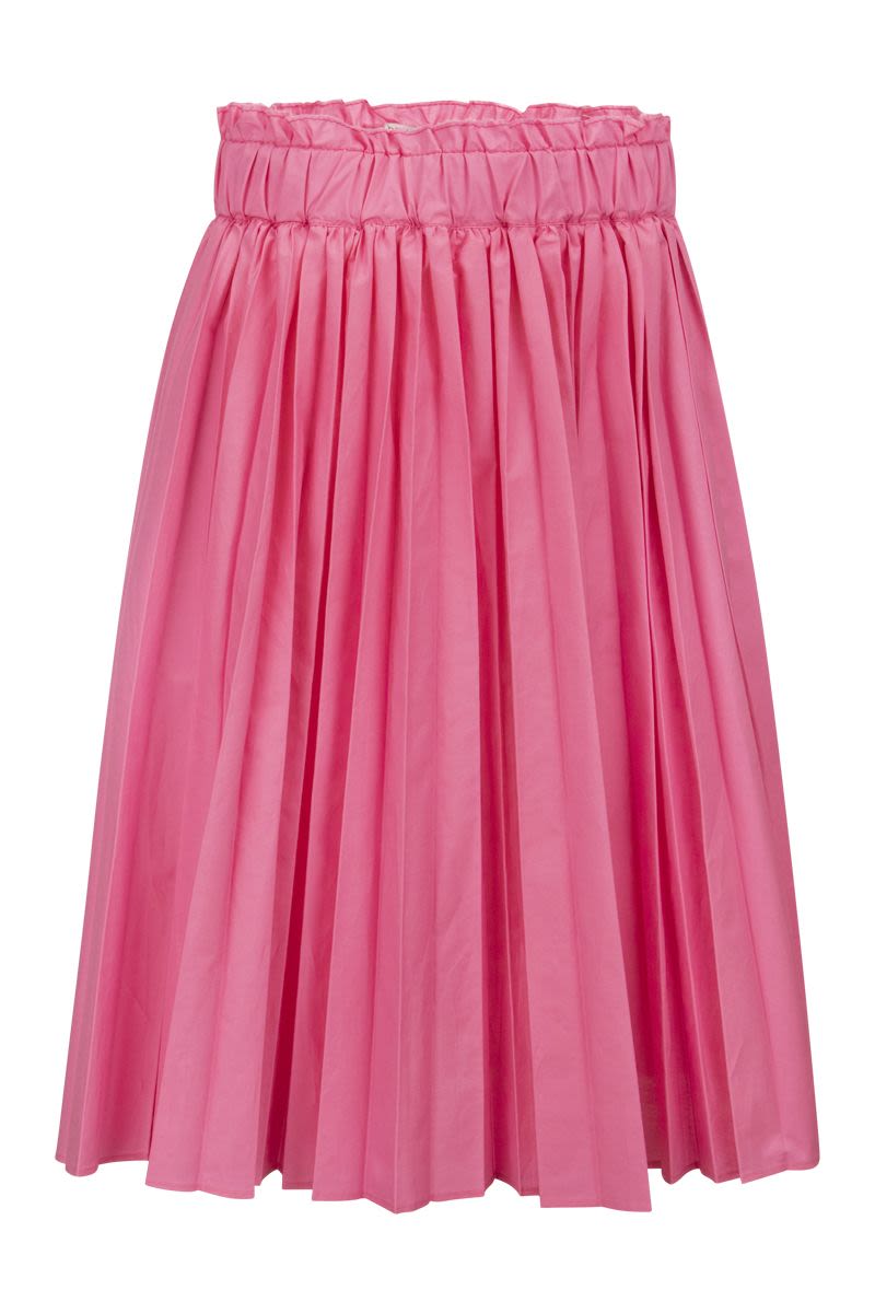 Pleated taffeta froissè skirt - VOGUERINI