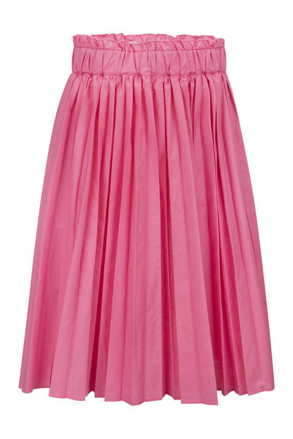 Pleated taffeta froissè skirt - VOGUERINI