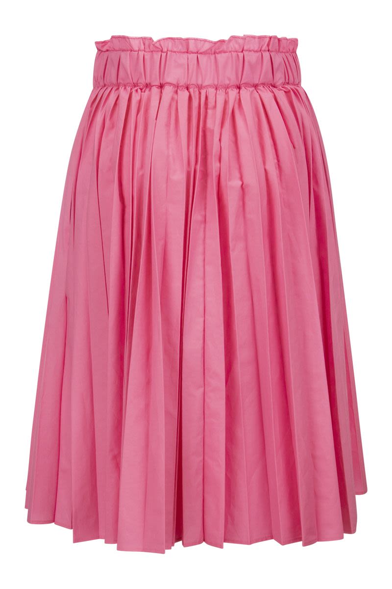 Pleated taffeta froissè skirt - VOGUERINI