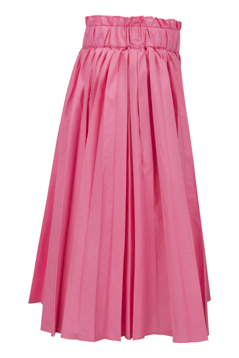 Pleated taffeta froissè skirt - VOGUERINI