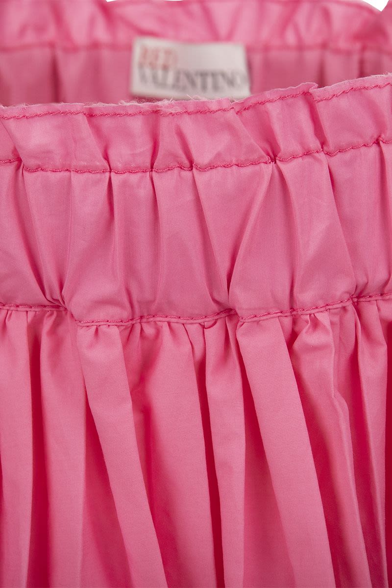 Pleated taffeta froissè skirt - VOGUERINI