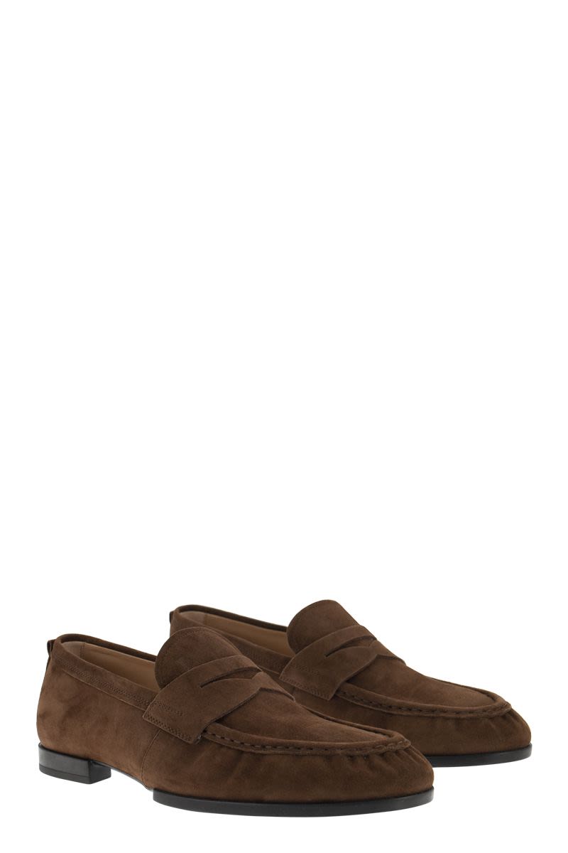 Suede leather moccasin - VOGUERINI