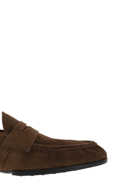 Suede leather moccasin - VOGUERINI