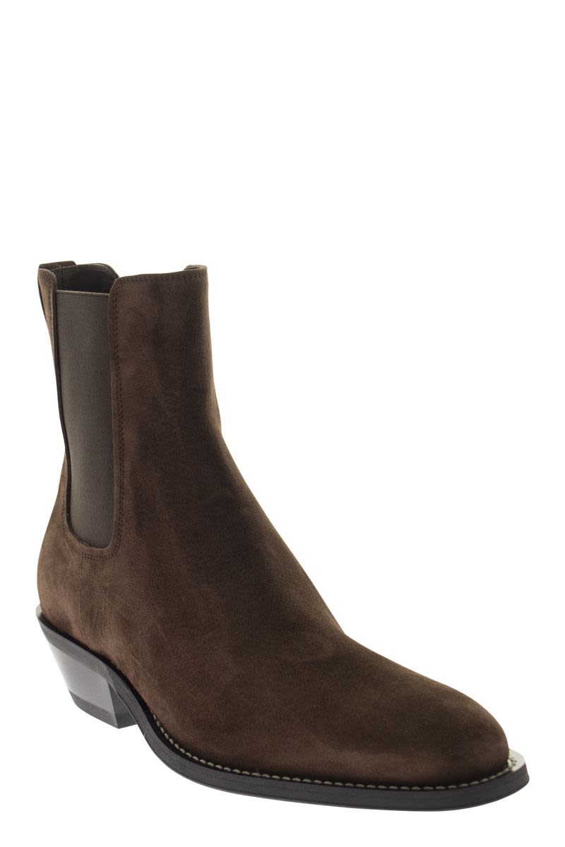 Texan suede ankle boot - VOGUERINI