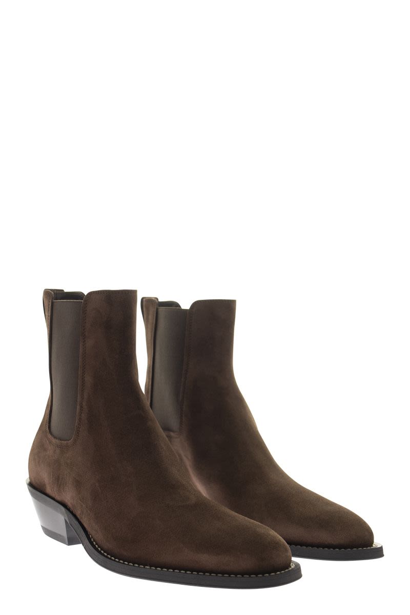 Texan suede ankle boot - VOGUERINI