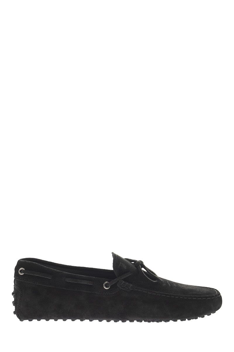 Suede moccasin with grommets - VOGUERINI