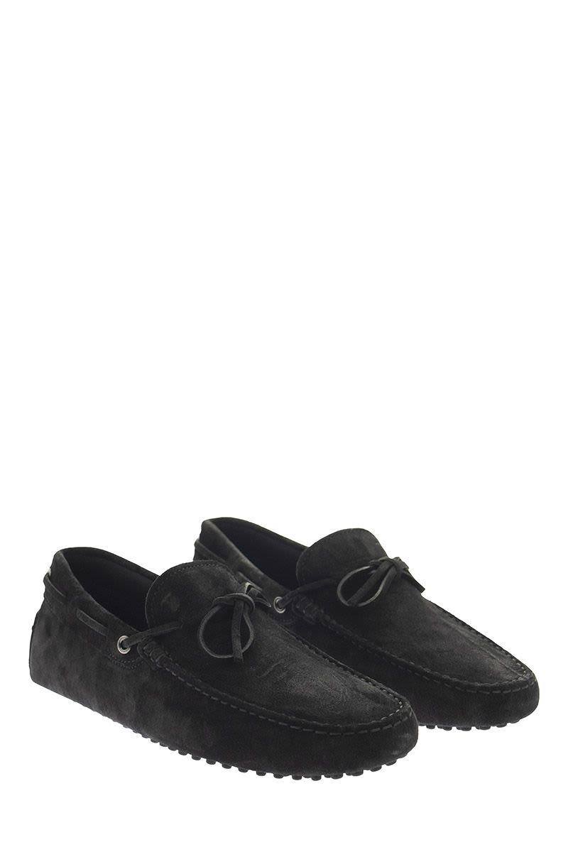 Suede moccasin with grommets - VOGUERINI