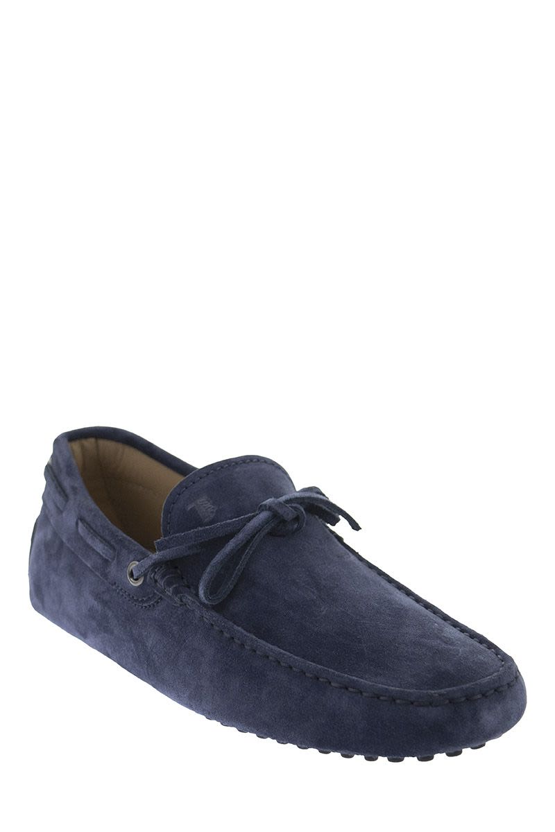 Suede moccasin with grommets - VOGUERINI