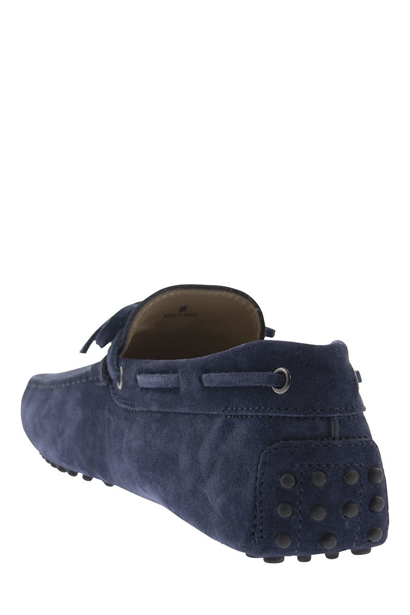 Suede moccasin with grommets - VOGUERINI