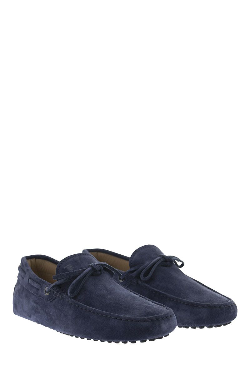 Suede moccasin with grommets - VOGUERINI