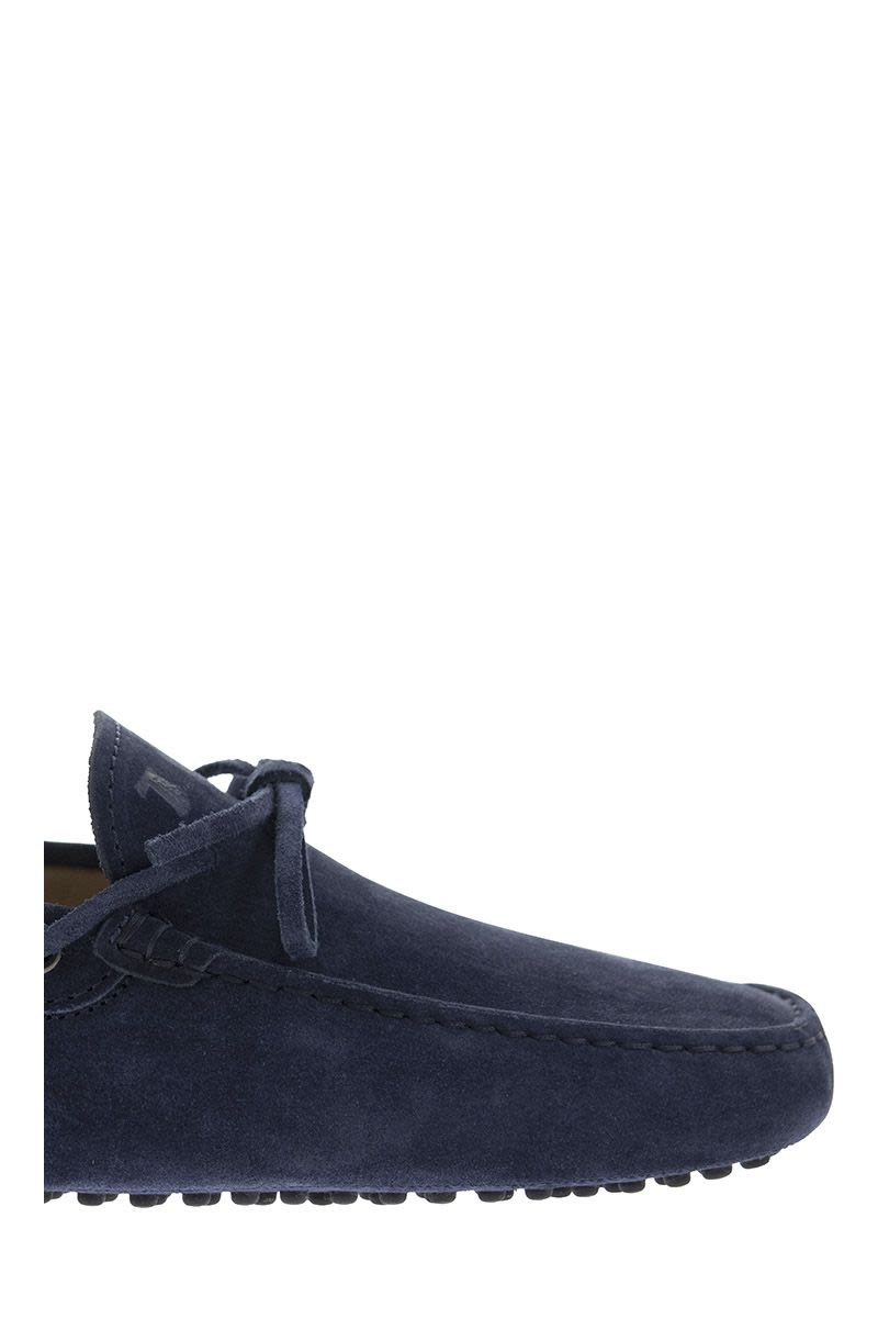 Suede moccasin with grommets - VOGUERINI