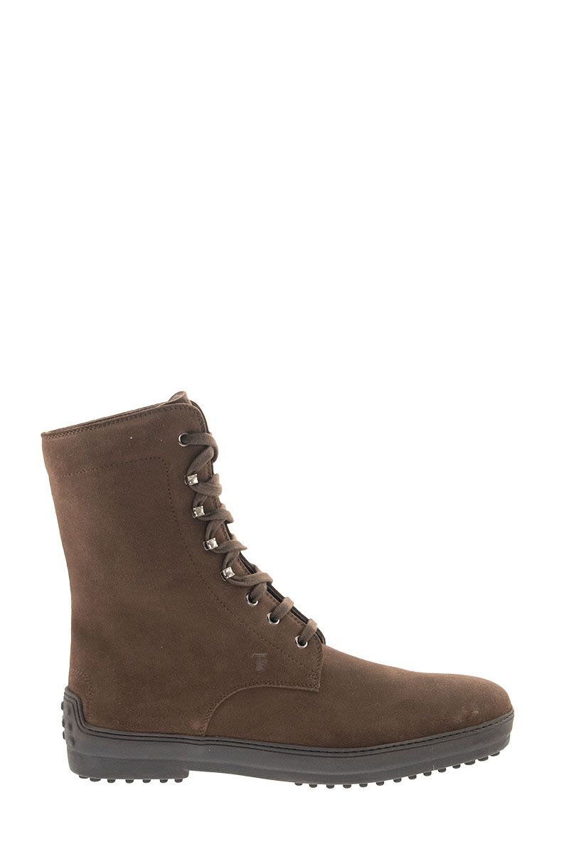 Winter rubber boots in suede leather - VOGUERINI