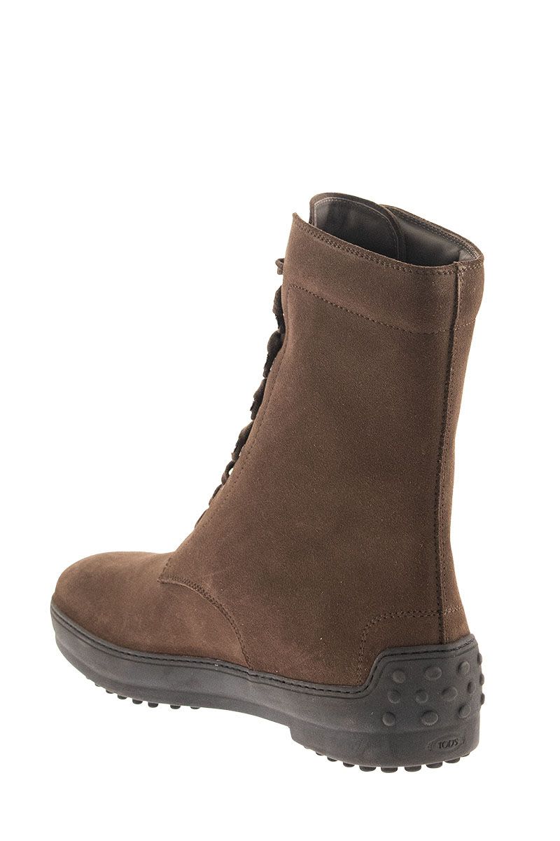 Winter rubber boots in suede leather - VOGUERINI